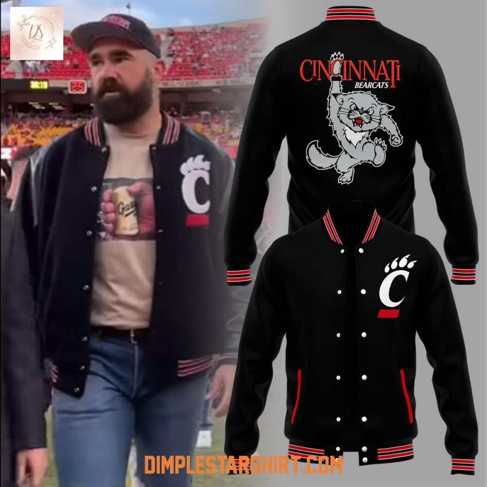 Cincinnati Bearcats Welcome Home Travis Kelce Baseball Jacket