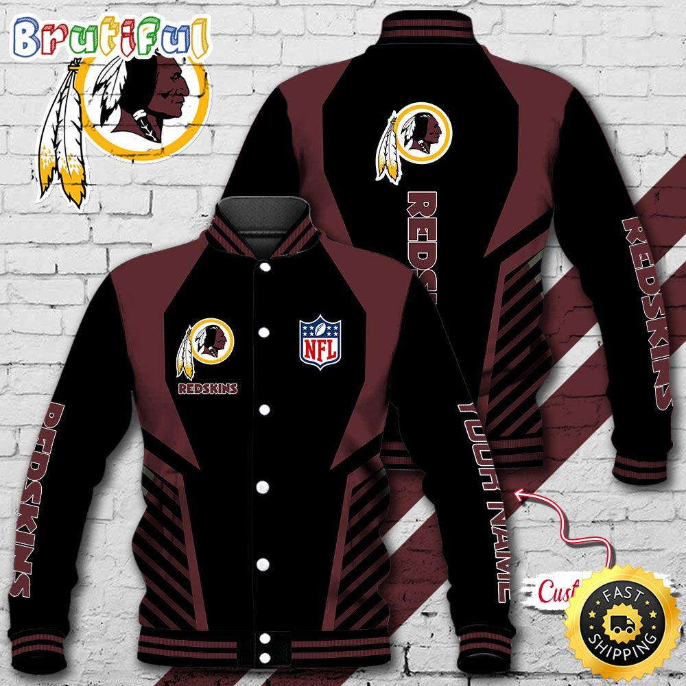NFL Washington Redskins Baseball Jacket Football Sports Jacket