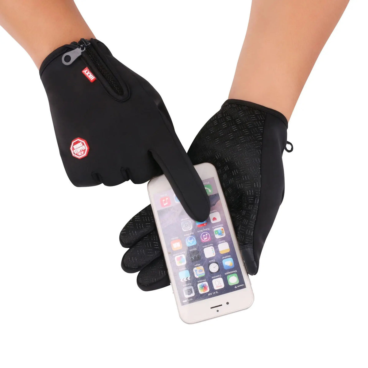 Winter Cycling Gloves for Men Women Motorcycle Fleece Touch Screen Water-repellent Skiing Cycling Windproof Warm Non-Slip Gloves