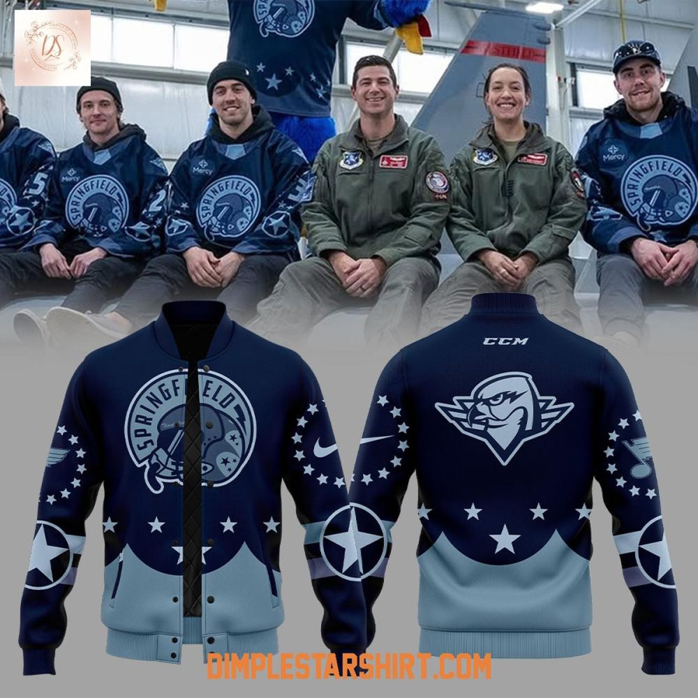 Springfield Thunderbirds Military Appreciation 2025 Baseball Jacket