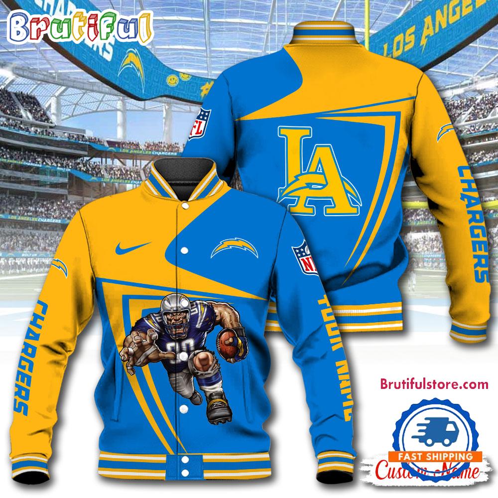 NFL Los Angeles Chargers Football Mascot Limited New Design Baseball Jacket