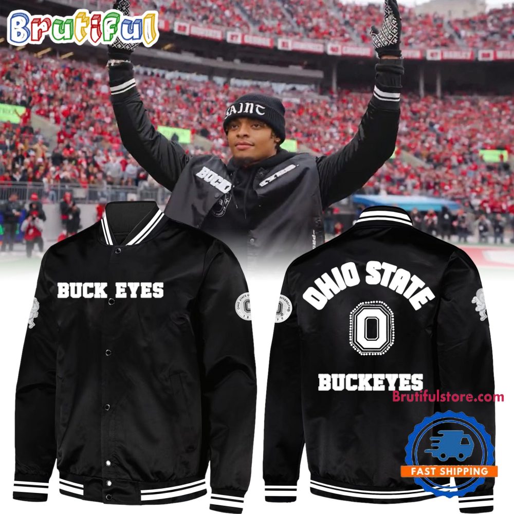 Ohio State Football Justin Fields Limited Edition Baseball Jacket
